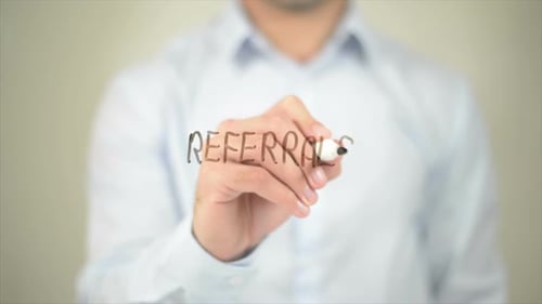 Referrals, Writing on Transparent Screen