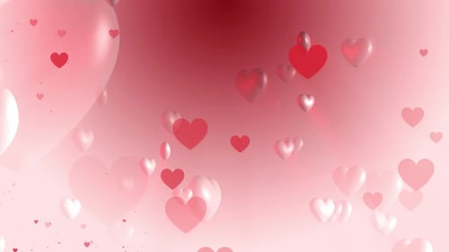 Valentines Hearts Background Loop