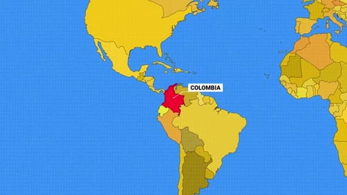 Animated World Map Country Highlight with Callout