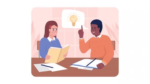 Animated Isolated Generating Idea