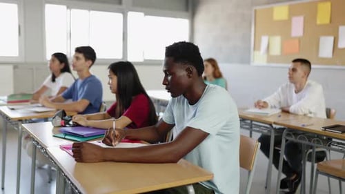 Students Learning in a Classroom Environment