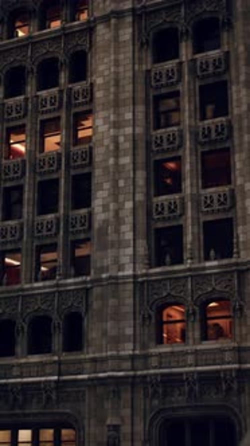 A Towering Skyscraper with a Multitude of Windows in New York City