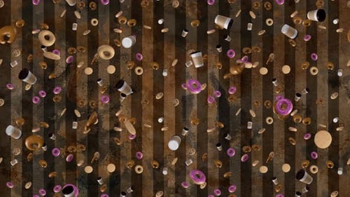 COFFEE SHOP cafe background loop tile Cartoon falling. This is a cartoony animation loopable and til