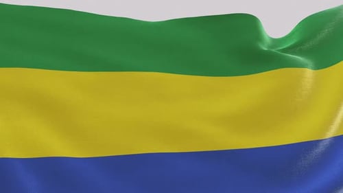 Gabon Fabric Flag