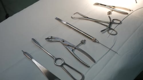 Operation tools or Surgical instruments in hospital