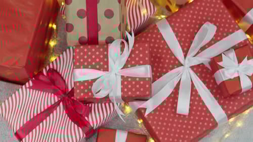 Christmas Gifts Under Decorated Tree