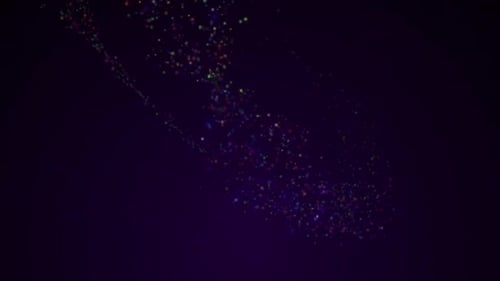 Dynamic Colorful Particle Streaks Light Background