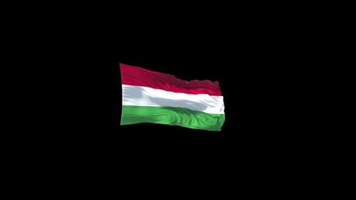 Ungarn-Flagge mit Alpha-Kanal