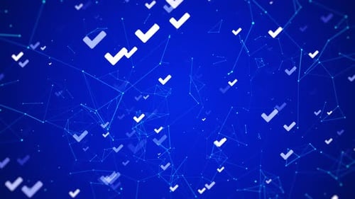 Correct Icon Plexus Technology Background Loop