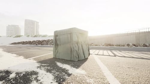 Realistic Cloth Reveal in Sunny Outdoor Environment