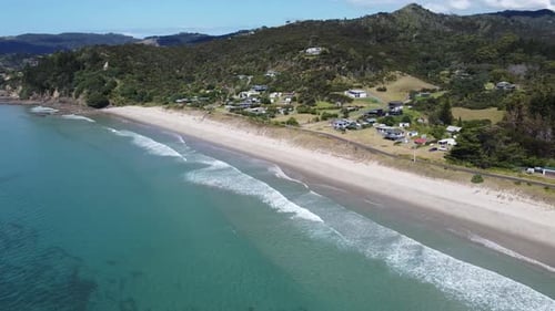 Serene Coastal Village in New Zealand