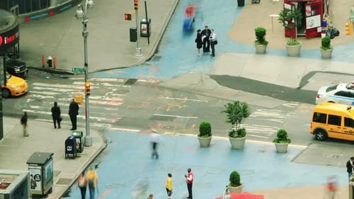 Nova York - 20 de maio: Time Lapse do trânsito da cidade