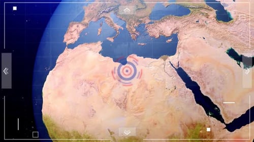 Libyens Standort auf der Erde Neuer Stil