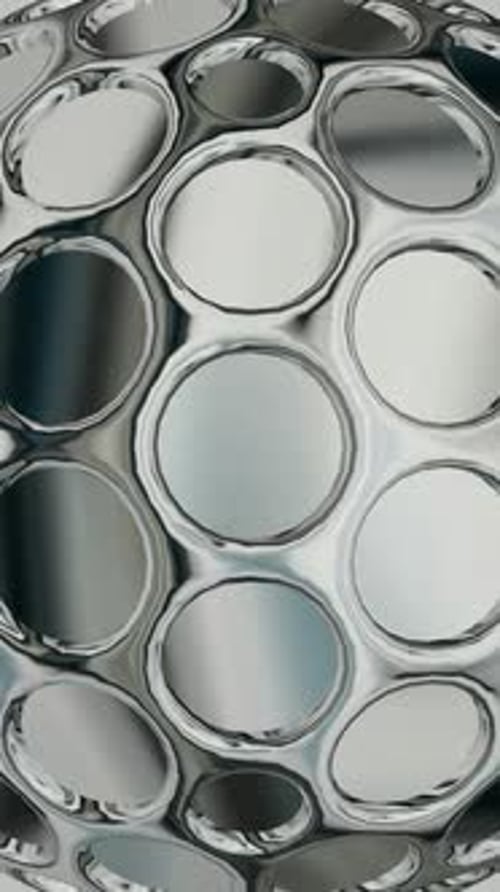 Elite Vertical Background with Silver Elements, Unique Design, Reflection, 3D Render, Exclusive