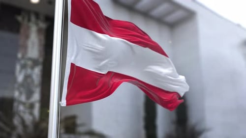 Realistic Flag Waving Animation on Pole