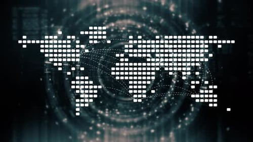 Futuristic Global AI Network Simulation 12