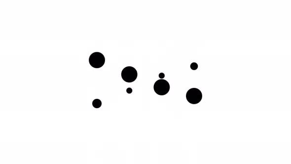 horizontal cell dot animated loading motion graphic alpha channel loop ...