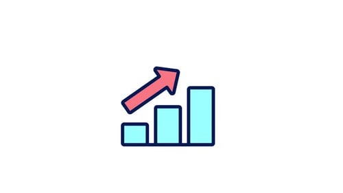Animated Income Growth Color Ui Icon