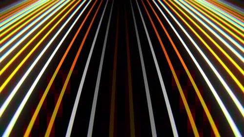Orange And White Descending Endless Neon Lines Background Vj Loop In 4K