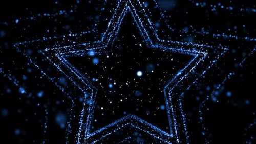 Blue Particles Background Loop