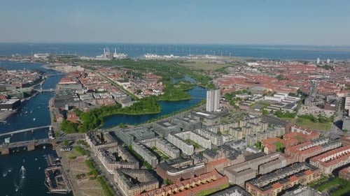 Aerial View of Buildings in Urban Borough