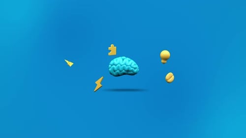Vibrant Brainstorming Animation In A Seamless Loop