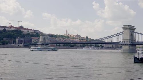 Széchenyi Chain Bridge in Budapest, Hungary