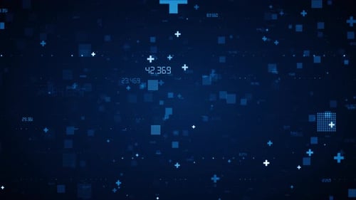 Abstract Futuristic Digital Network Data Connection Background