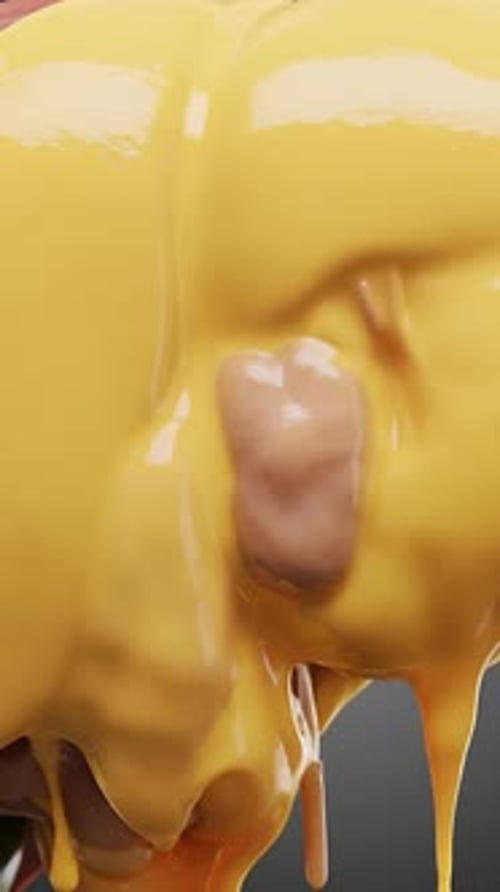 3D Animation of Human Liver with Fatty Disease Progression