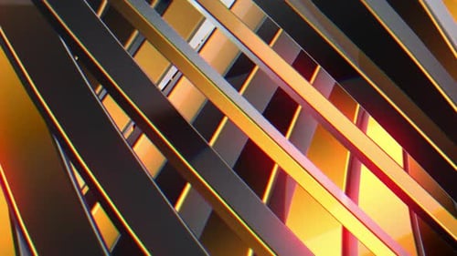 Black and yellow diagonal lines with a glossy finish