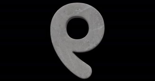 Stone 3D Numbers Loop