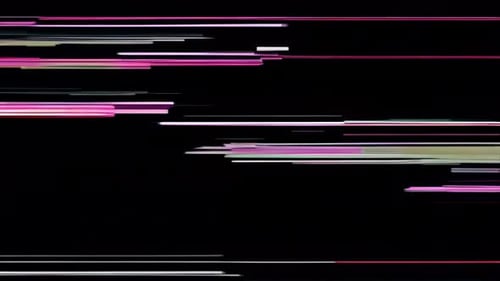 Abstract Glitch Line Digital Stream Transition