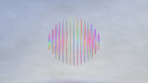 Dynamic Abstract Rainbow Sphere Morphing Animation