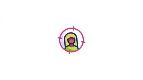Modern Animated User Profile Targeting Icon
