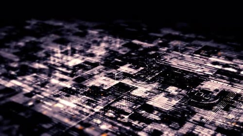 Futuristic Matrix Data Simulation HUD Background 21