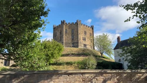 Durham town city north east england cathedral university river wear bridge castle