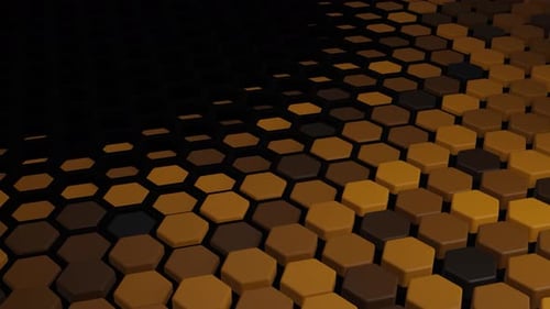 Hexagon Wave Loop Hintergrund