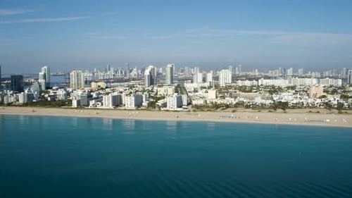 Miami Beach Flyover By Aerial Drone