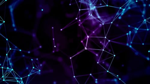 Abstract Glowing Plexus Network Background Loop V2