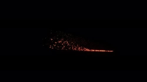 Golden Sparkle Particle Trail Animation