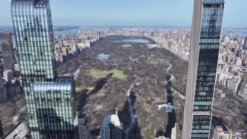 Central Park At Manhattan In New York United States.