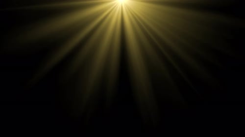 3D Light Rays Animation Shine or Sun Effect Black Screen Glitter Shiny Bright Flare Radial Flicker