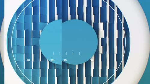 Colleción de Ginebra: Apertura de cuatro cuadrados rojos en un patrón a cuadros que se desplazan lateralmente inversamente a c