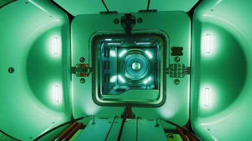 Space Station Interior in Space