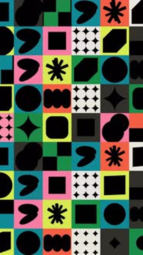 Side Slide Vertical Retro Modern Vector Pattern Transition