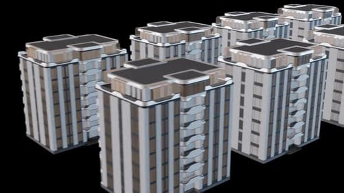 Residental Building Alpha Channel