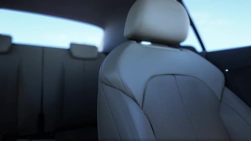 Modern Car Interior Camera Pan