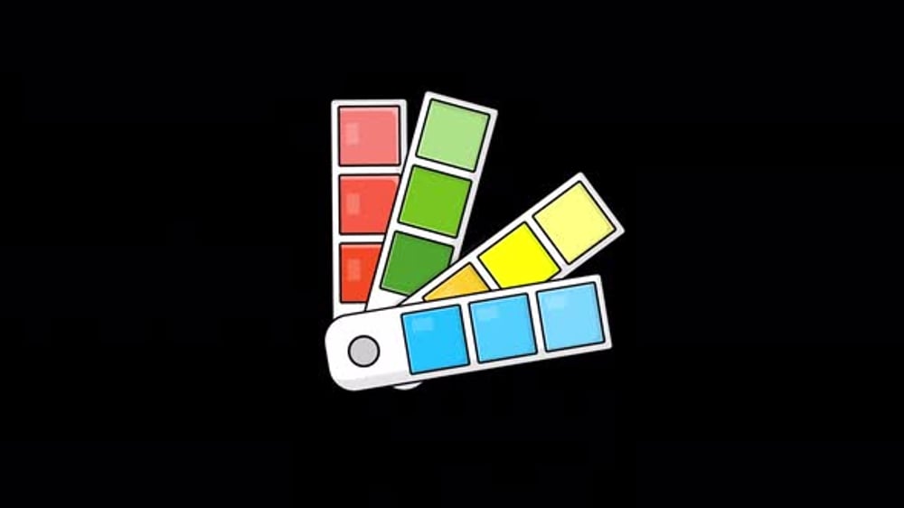 Animated Color Palette Transition Reveal, Backgrounds Motion Graphics ...
