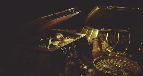 Opulent Golden Treasure Chest Opening Reveal