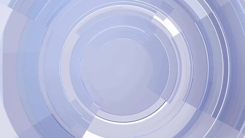 Clean Futuristic Blue Circular Abstract Background Loop